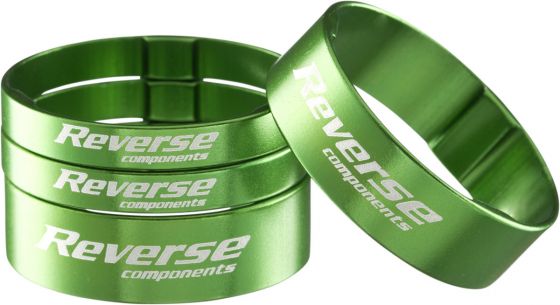 Reverse Spacer Set Ultra-Light 1 1/8" Grün