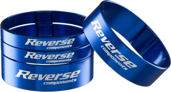 Reverse Spacer Set Ultra-Light 1 1/8" Blau