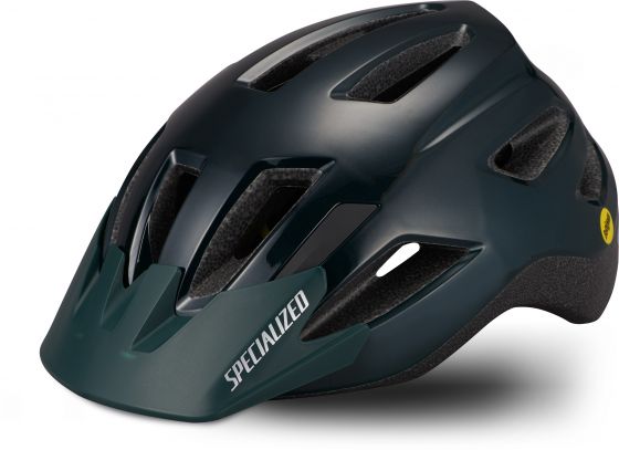 Specialized Shuffle Child LED Kinderhelm - Unisize Gloss Forest Green/Oasis