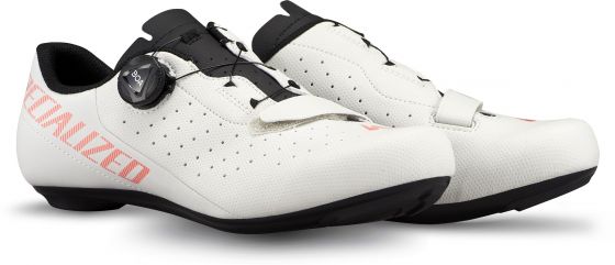 Specialized Torch 1.0 Rennradschuhe 44 | Dove Grey/Vivid Coral