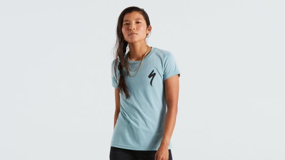 Specialized Women's S-Logo Short Sleeve T-Shirt M | Arctic Blue