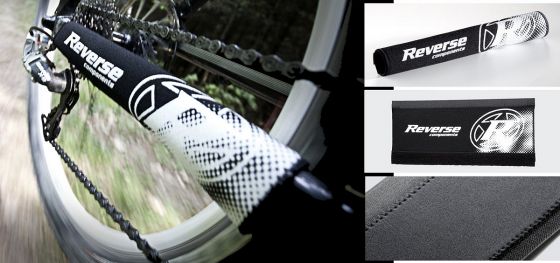 Reverse Kettenstrebenschutz Neopren Weiss