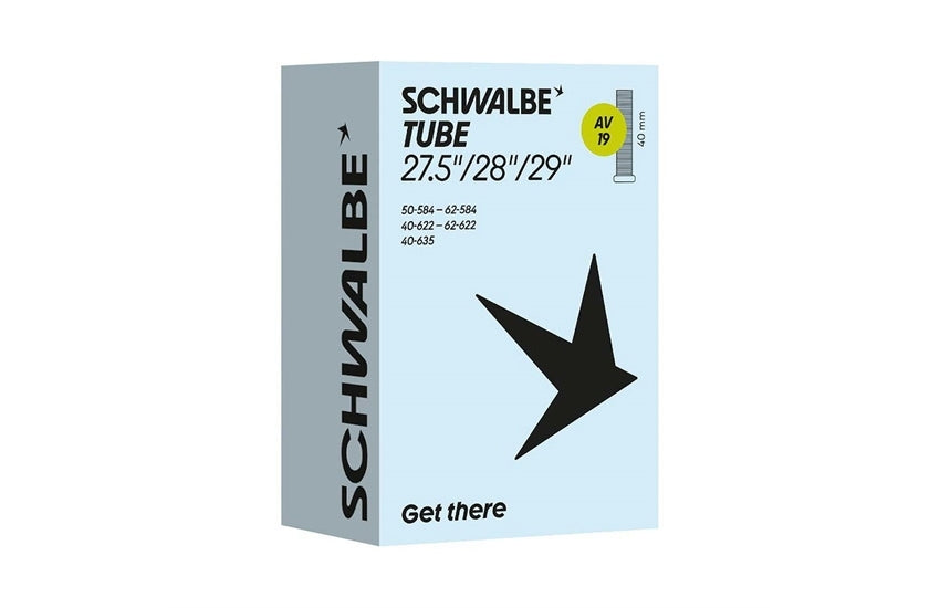 Schwalbe Fahrradschlauch AV Ventil Nr. 19 27,5"/28"/29" 40 (schwarz)