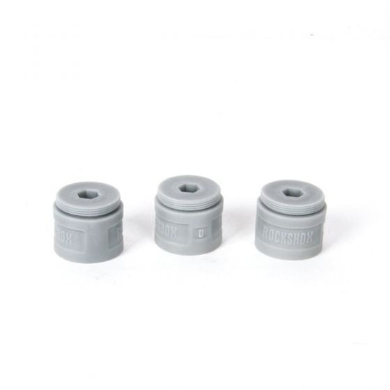Rockshox Bottomless Tokens, 3 stück Grau/Rot