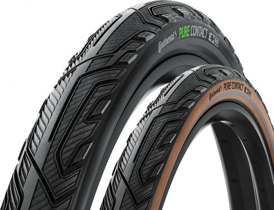 Continental Pure Contact Urban Faltreifen 50-622 (28x2.00) , Schwarz / Schwarz | Tube Type / Graphit Reflex
