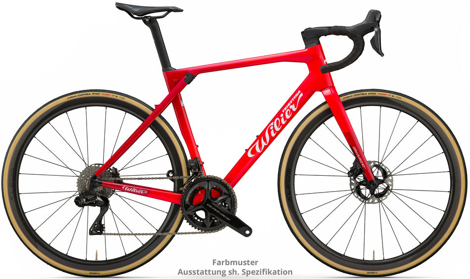 Wilier Granturismo SLR - Shimano Ultegra Di2 R8170 2x12s - Miche Kleos RD36 Carbon - 2025 M | R8 Faded Red, White - Glossy