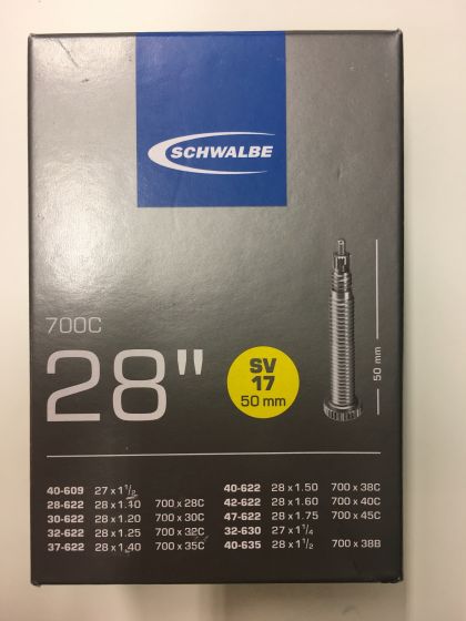Schwalbe Schlauch Nr. 17 (SV 50mm) 28"