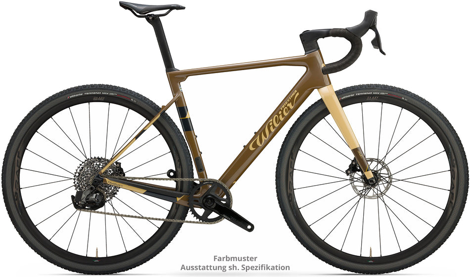 Wilier Rave SL Gravel - Shimano Grx 1x12 - Miche Graff Xl - 2025 M | V6 - Brown/Sand Glossy