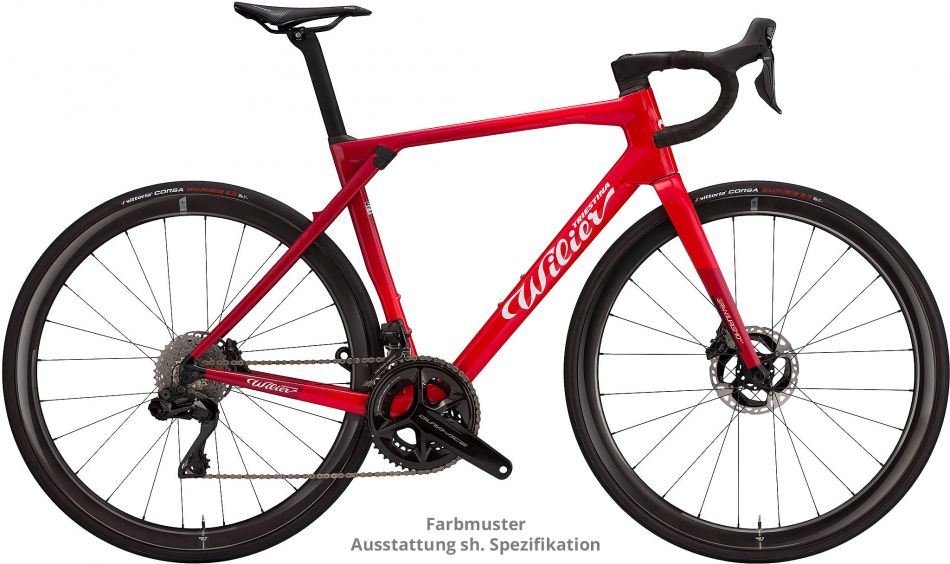 Wilier Granturismo SLR - Shimano Ultegra Di2 R8170 12s - Wilier Slr38kc - 2024 *Testrad* (Grösse: L | Farbe: Faded Red / White Glossy) 