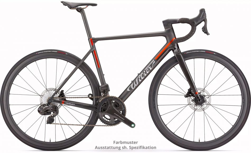 Wilier Verticale SLR - Campagnolo Super Record Wireless 2x12s - Miche Kleos Rd 36 Carbon - Ceramicspeed Bearings - 2025 *Testrad* (Grösse: M | Farbe: Q1 Core Black Matt & Glossy) 